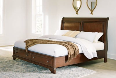 Trellington Sleigh Storage Bed - Plourde Furniture Co (Caribou, ME)
