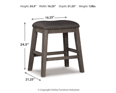 Caitbrook Counter Height Upholstered Bar Stool - Plourde Furniture Co (Caribou, ME)
