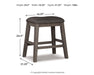 Caitbrook Counter Height Upholstered Bar Stool - Plourde Furniture Co (Caribou, ME)