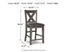 Caitbrook Counter Height Upholstered Bar Stool - Plourde Furniture Co (Caribou, ME)