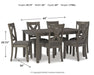 Caitbrook Dining Table and Chairs (Set of 7) - Plourde Furniture Co (Caribou, ME)