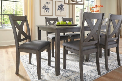 Caitbrook Dining Table and Chairs (Set of 7) - Plourde Furniture Co (Caribou, ME)