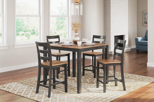Gesthaven Counter Height Dining Table and 4 Barstools (Set of 5) - Plourde Furniture Co (Caribou, ME)