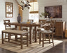 Moriville Counter Height Dining Set - Plourde Furniture Co (Caribou, ME)