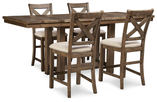 Moriville Counter Height Dining Set - Plourde Furniture Co (Caribou, ME)