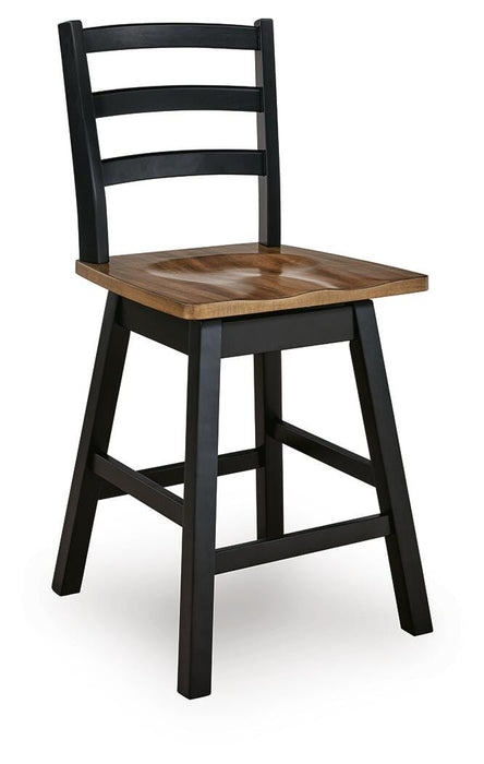 Wildenauer Counter Height Swivel Barstool - Plourde Furniture Co (Caribou, ME)