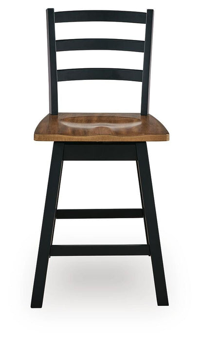 Wildenauer Counter Height Swivel Barstool - Plourde Furniture Co (Caribou, ME)