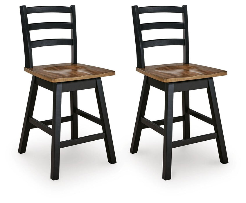 Wildenauer Counter Height Swivel Barstool - Plourde Furniture Co (Caribou, ME)