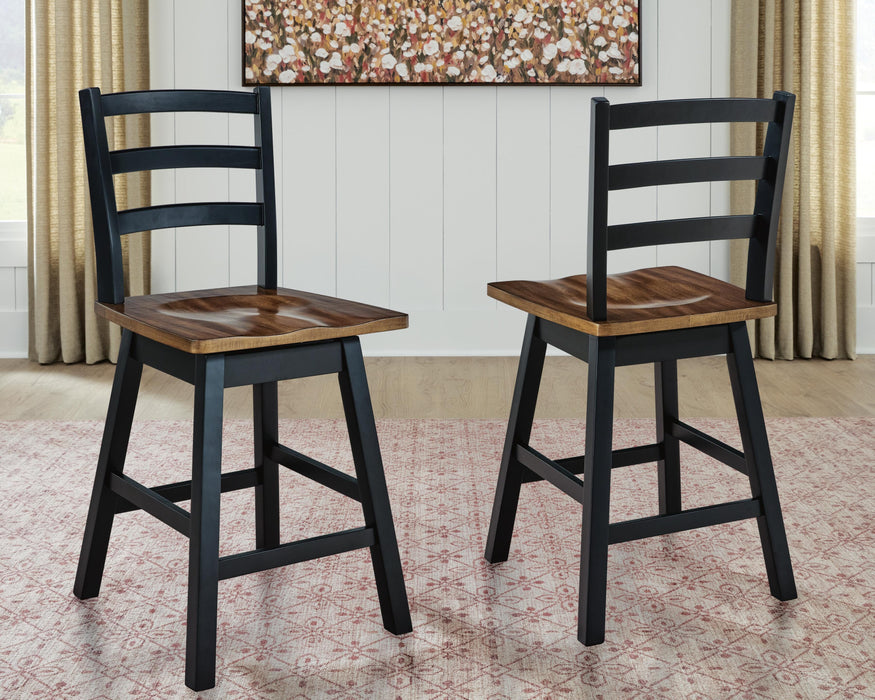 Wildenauer Counter Height Swivel Barstool - Plourde Furniture Co (Caribou, ME)