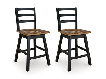 Wildenauer Counter Height Swivel Barstool - Plourde Furniture Co (Caribou, ME)