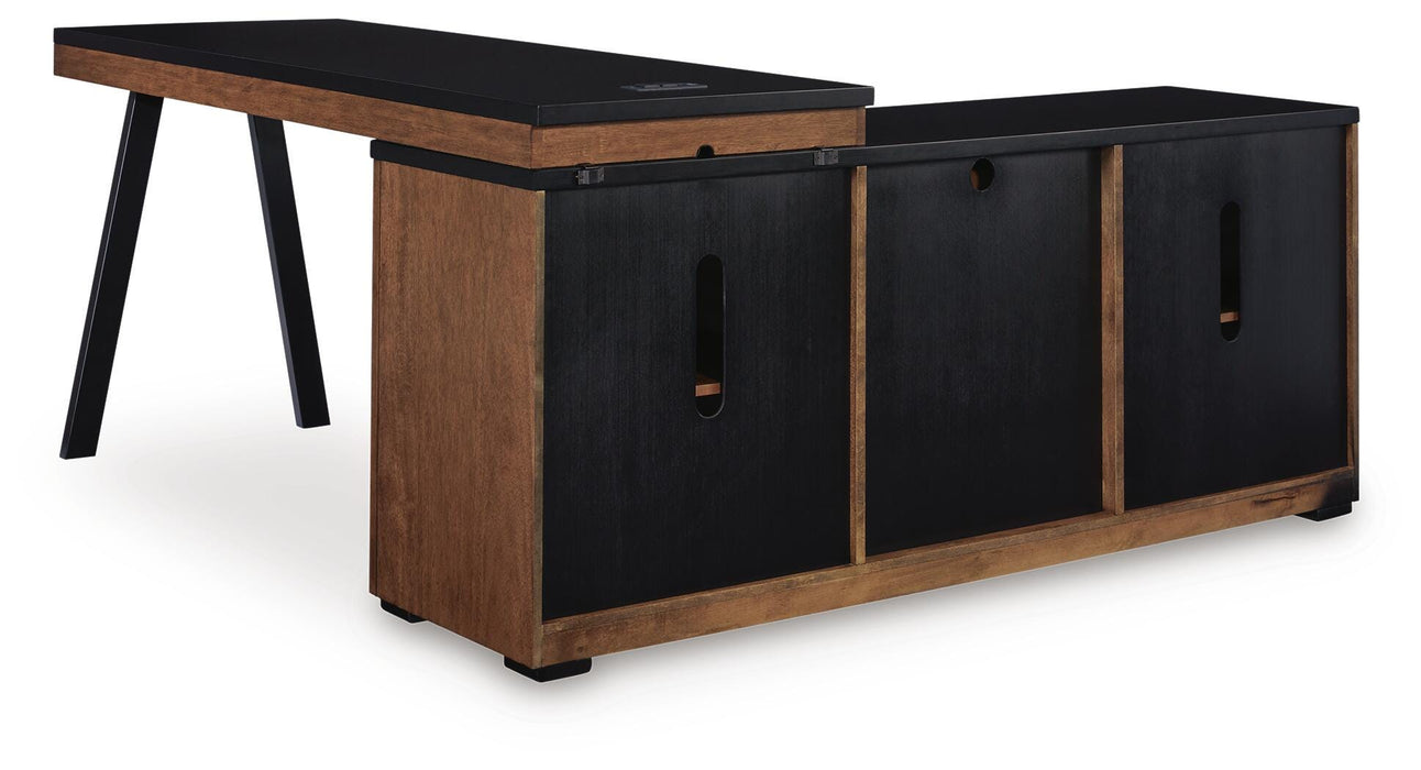 Kallari Credenza with Desk Return - Plourde Furniture Co (Caribou, ME)