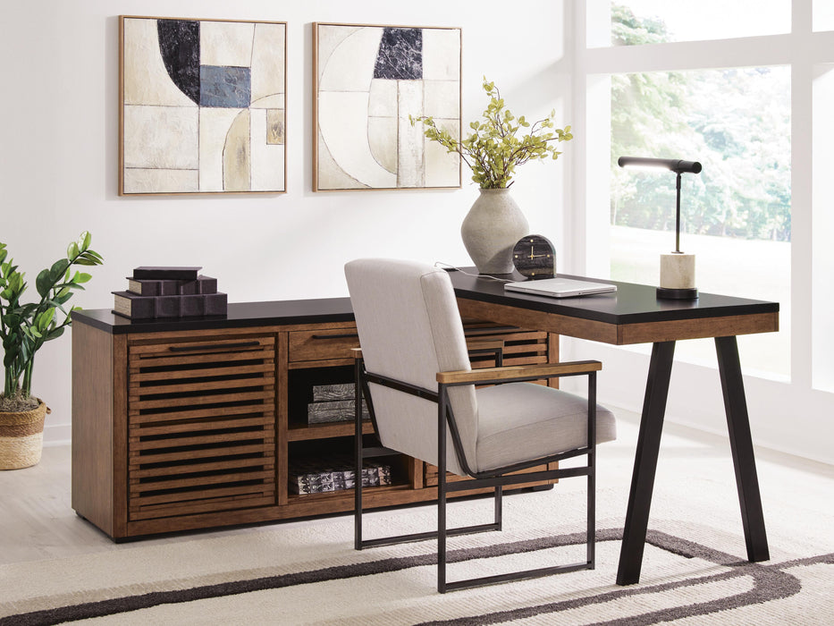 Kallari Credenza with Desk Return - Plourde Furniture Co (Caribou, ME)