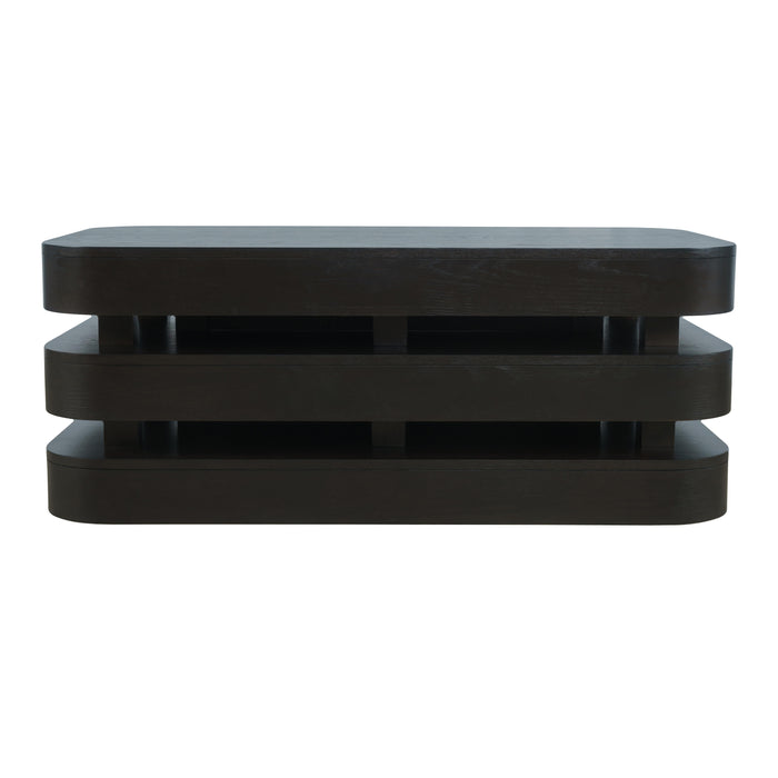 Brix Rectangular Cocktail Table With Casters