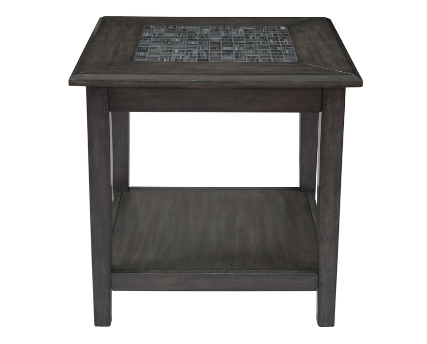Grey Mosaic End Table