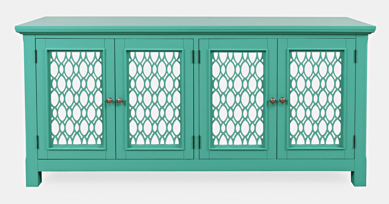 Isabella 69 inch Mirrored Accent Cabinet