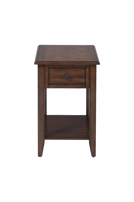 Medium Brown Chairside Table