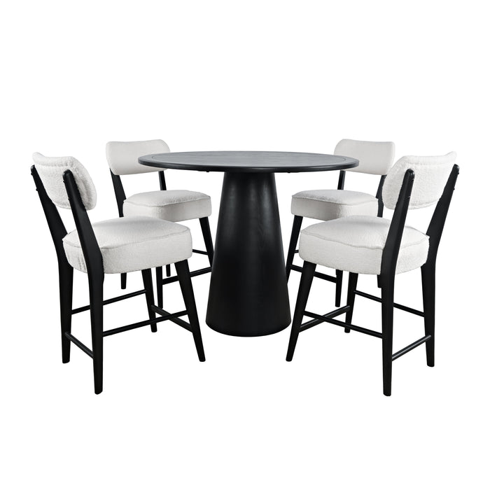 Nash Counter Table with 4 Barstools