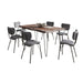 Natures Edge 60 Inch Seven Piece Upholstered Dining Set - Plourde Furniture Co (Caribou, ME)