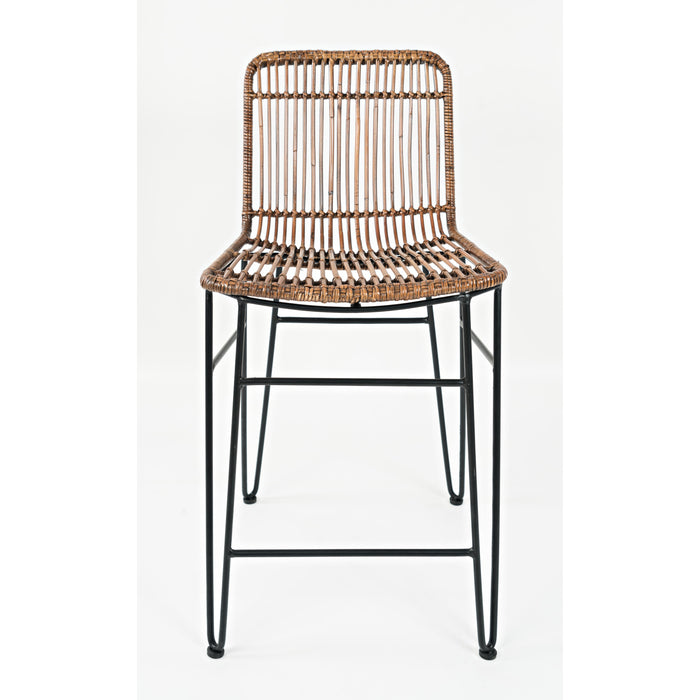 Weaver Rattan Hairpin Counter Stool