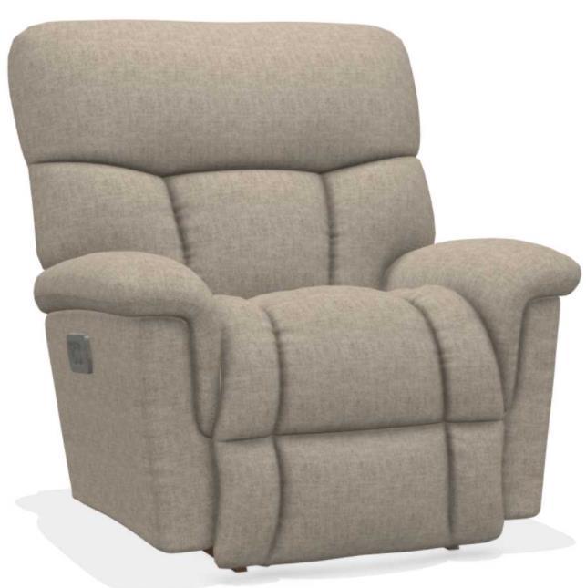 La-Z-Boy Mateo Linen Power Rocking Recliner with Headrest
