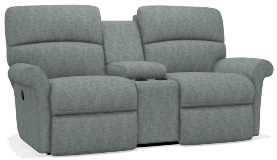 La-Z-Boy Robin Indigo Reclining Loveseat with Console