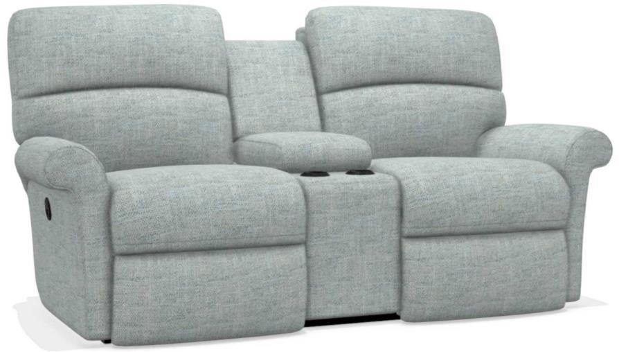 La-Z-Boy Robin Mist Reclining Loveseat with Console