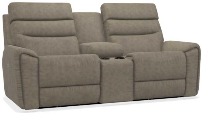 La-Z-Boy Soren Mushroom Power Reclining Loveseat with Headrest and Console