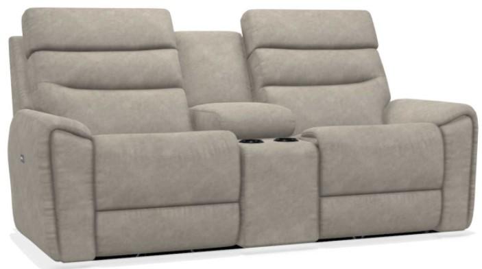 La-Z-Boy Soren Pebble Power Reclining Loveseat with Console