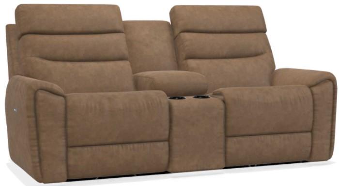 La-Z-Boy Soren Chestnut Power Reclining Loveseat with Console