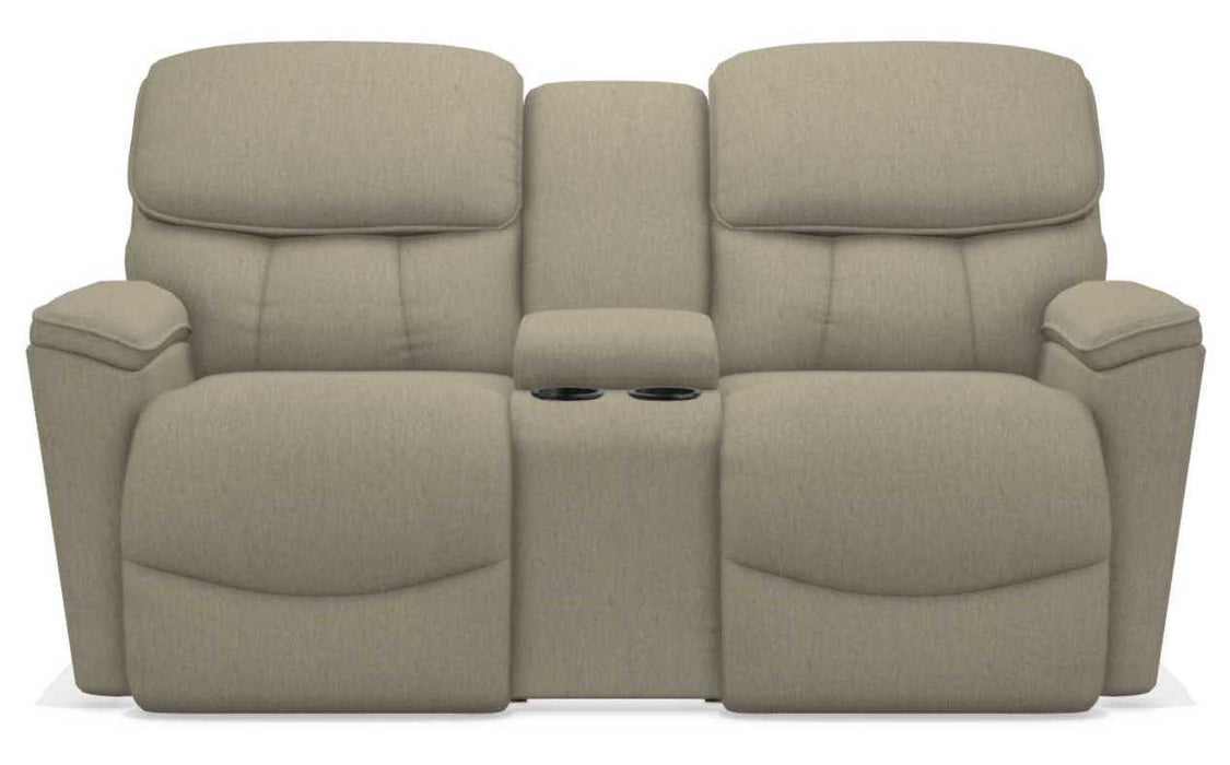 La-Z-Boy Kipling Teak Power Reclining Loveseat With Headrest and Console
