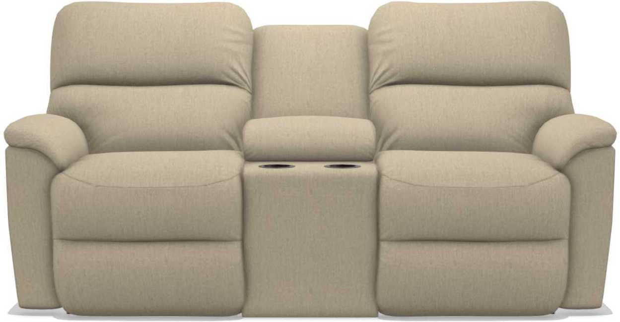 La-Z-Boy Brooks Toast Power Reclining Loveseat with Headrest and Console