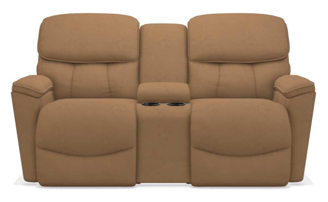 La-Z-Boy Kipling Fawn Power Reclining Loveseat With Headrest and Console
