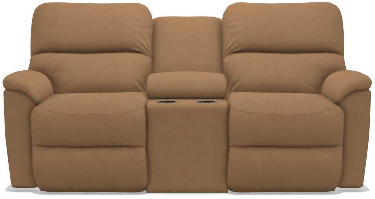 La-Z-Boy Brooks Fawn Power Reclining Loveseat with Headrest and Console