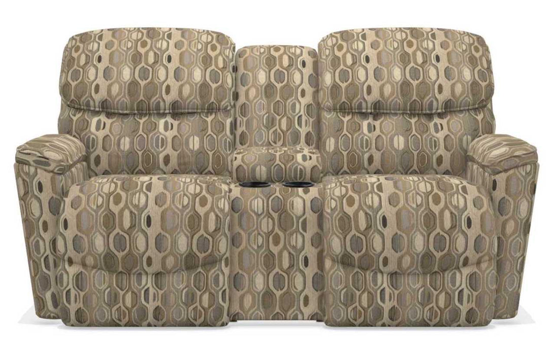 La-Z-Boy Kipling Flax Power Reclining Loveseat With Headrest and Console