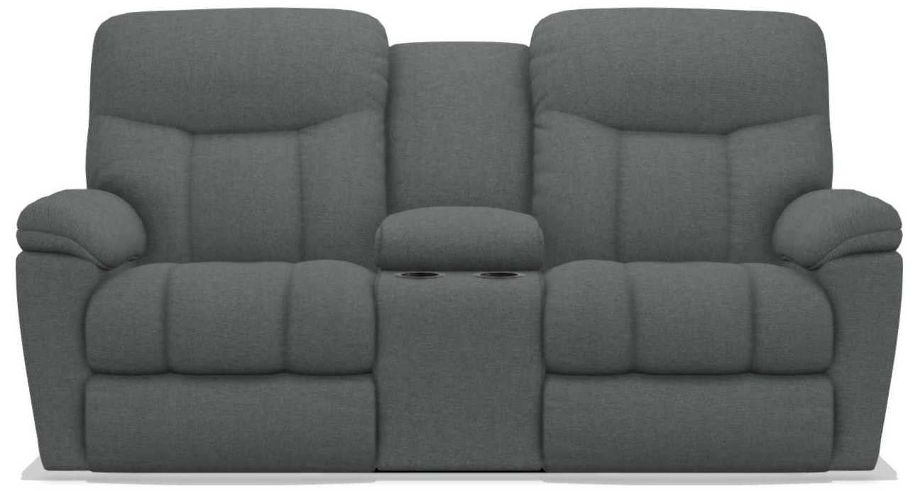La-Z-Boy Morrison Grey Power Reclining Loveseat with Console