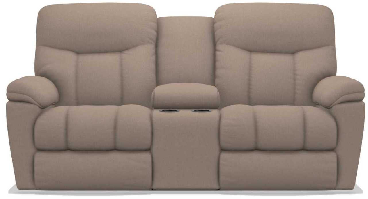 La-Z-Boy Morrison Cashmere Power Reclining Loveseat with Console