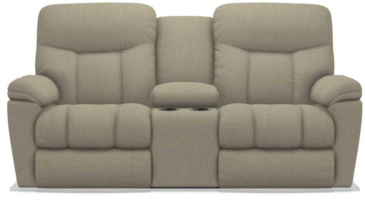 La-Z-Boy Morrison Teak Power Reclining Loveseat with Console
