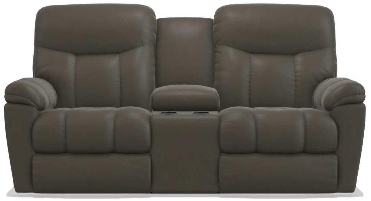 La-Z-Boy Morrison Tar Power Reclining Loveseat with Console