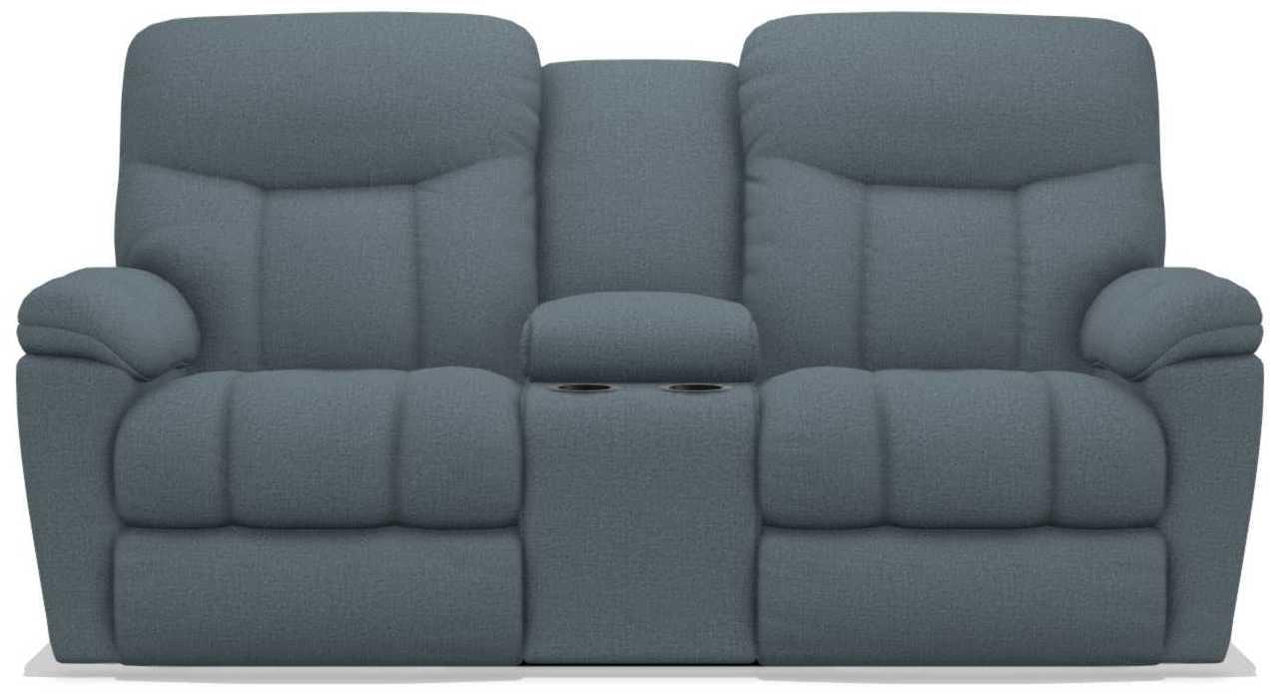 La-Z-Boy Morrison Denim Power Reclining Loveseat with Console