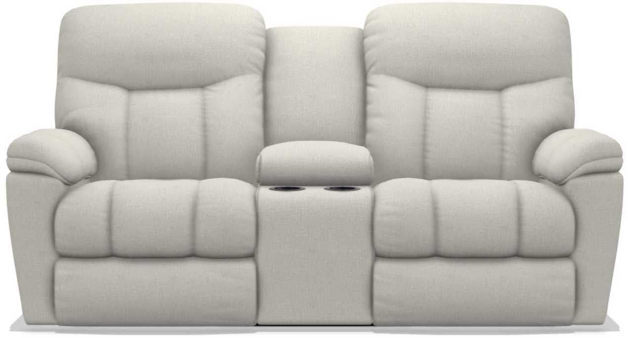 La-Z-Boy Morrison Pearl Power Reclining Loveseat with Console