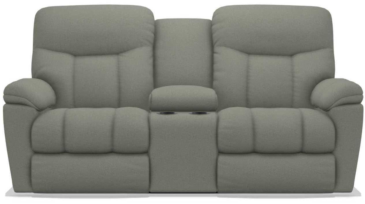 La-Z-Boy Morrison Fossil Power Reclining Loveseat with Console