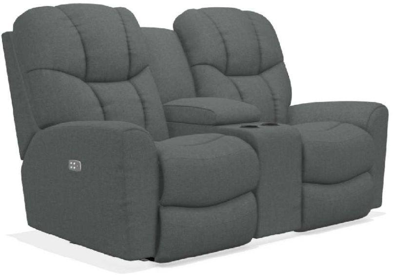 La-Z-Boy Rori Grey Power Reclining Loveseat w/ Headrest & Console