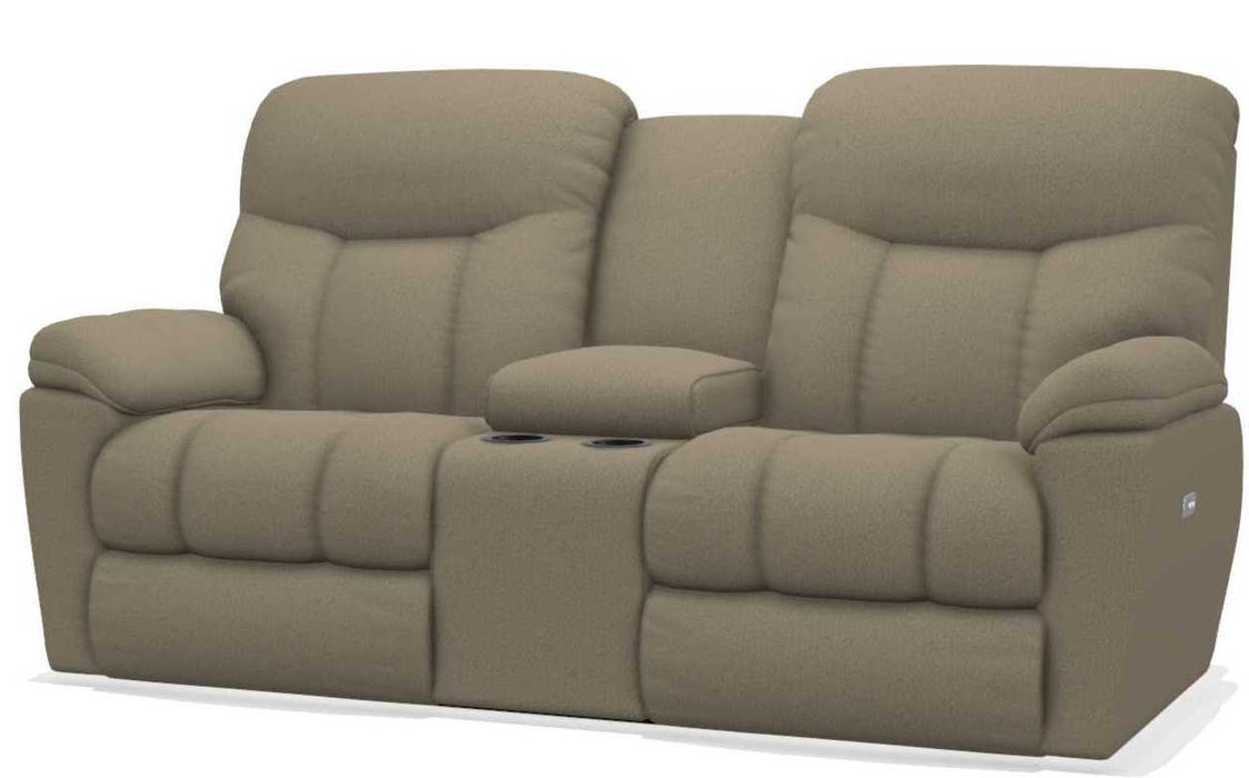 La-Z-Boy Morrison Sable Power Reclining Loveseat with Console