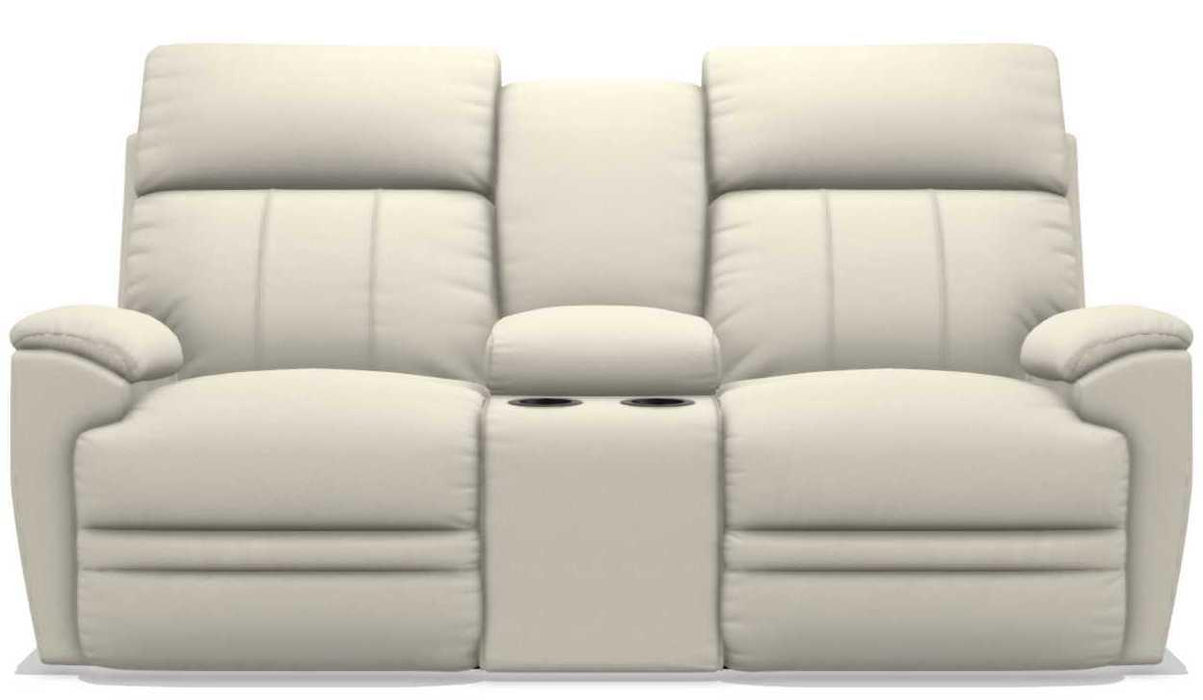 La-Z-Boy Talladega Ivory Power Reclining Loveseat with Console