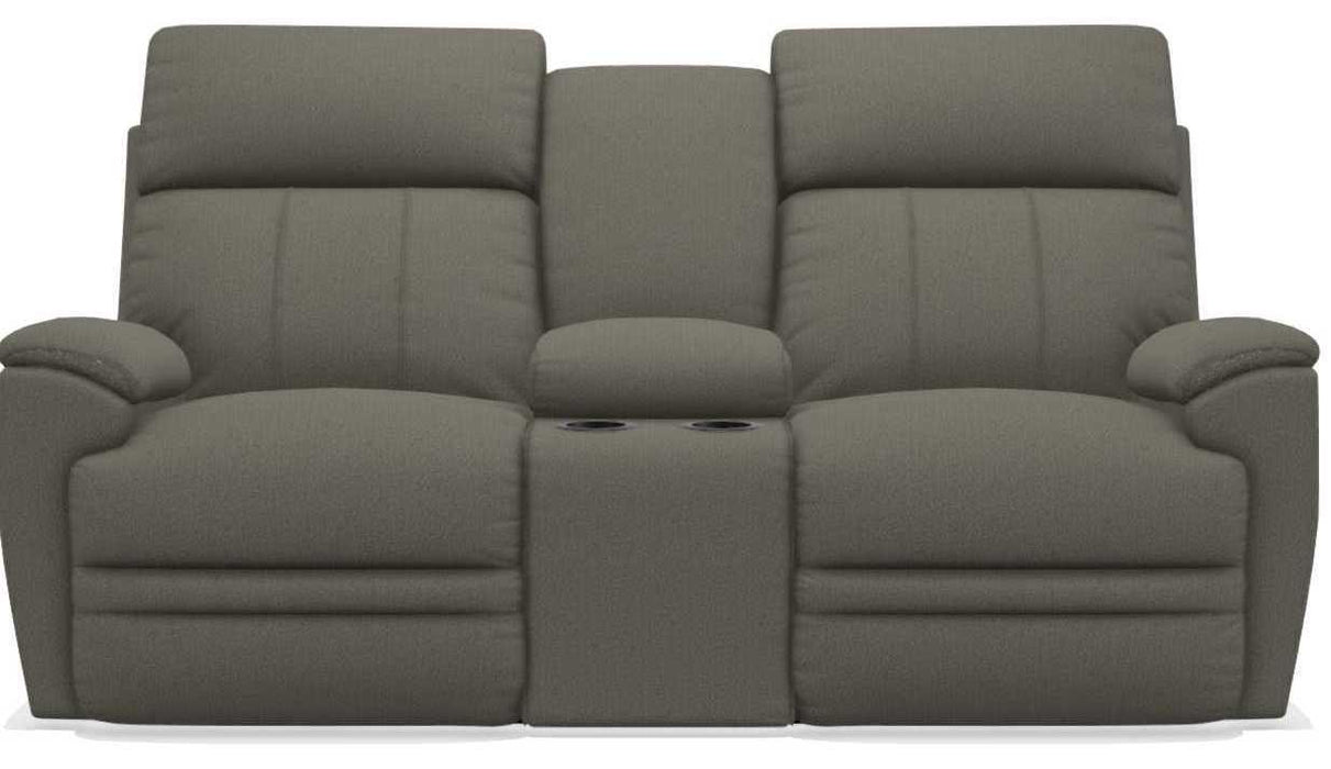 La-Z-Boy Talladega Silver Power Reclining Loveseat with Console