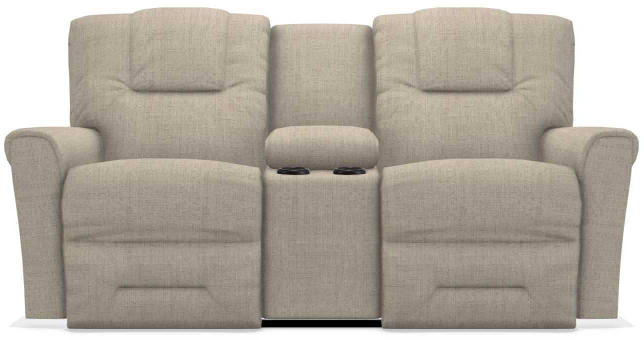 La-Z-Boy Easton Fawn Power Reclining Loveseat with Headrest And Console