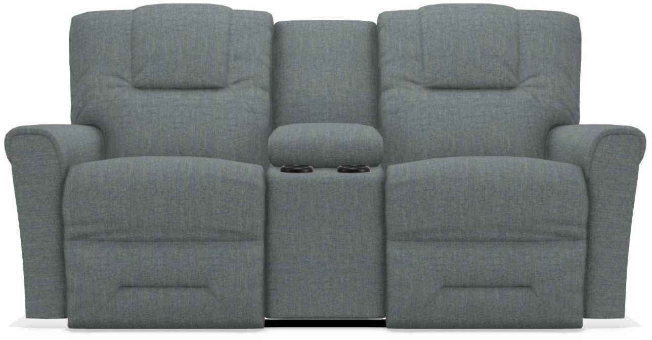 La-Z-Boy Easton Stonewash Power Reclining Loveseat with Headrest And Console