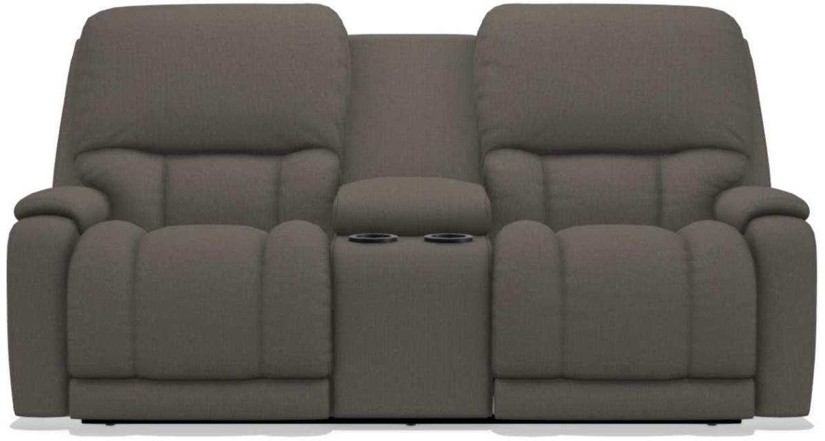 La-Z-Boy Greyson Granite Power Reclining Loveseat with Headrest And Console