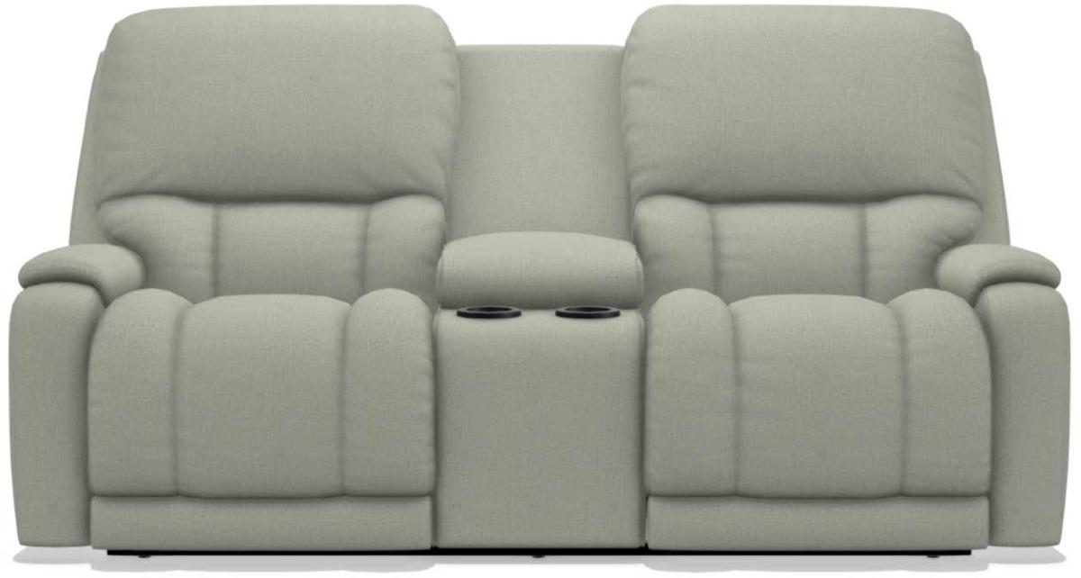 La-Z-Boy Greyson Tranquil Power Reclining Loveseat with Headrest And Console