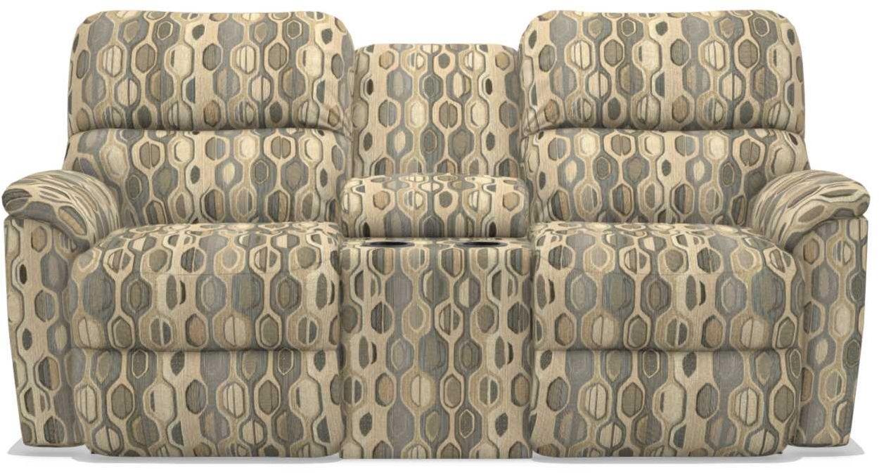 La-Z-Boy Brooks Slate Power Reclining Loveseat With Headrest And Console